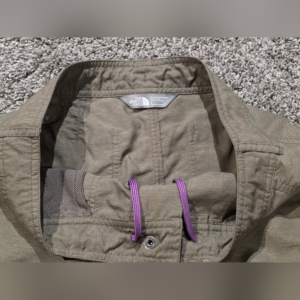 The North Face Horizon 2.0 Roll Up Shorts Nylon Hiking Outdoor Womens Size 4 - Picture 3 of 8